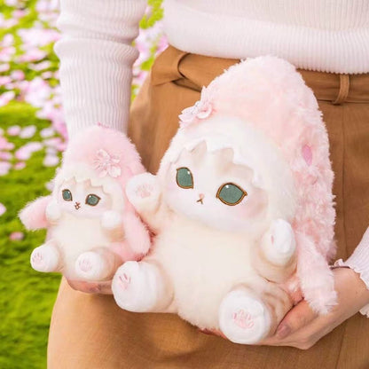 【limit 1】Mofusand｜Sakura Shark Cat Cherry Blossom Mascot Holder /Plush Keychain｜140×130×135mm approx.