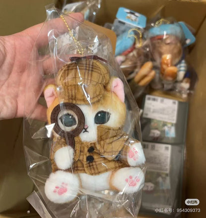 Mofusand｜Mofumofu Journey Detective Mascot Holder /Plush Keychain｜H150 x W135 x D90mm approx.