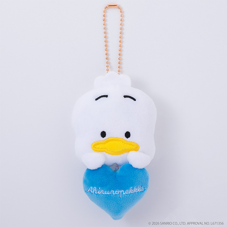 Sanrio｜Heart Tape Measure Mascot Holder /Plush Keychain｜W6.5 × H7.5 cm approx.