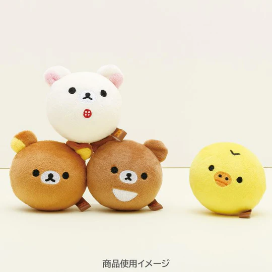 Rilakkuma｜Round and Rolling Face Tenori Plush｜SS/65×65×65mm approx.
