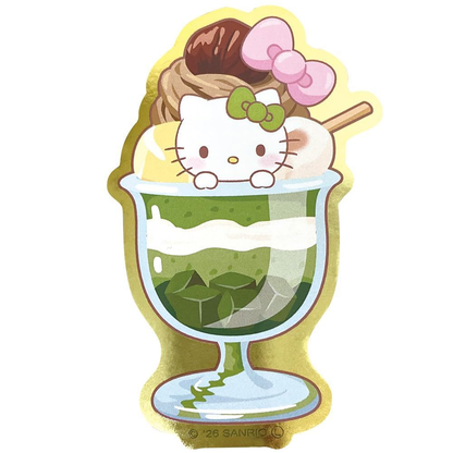 Sanrio｜Hello Kitty Super Rare Matcha Sweets Sticker｜7.5 x 11.5cm approx.