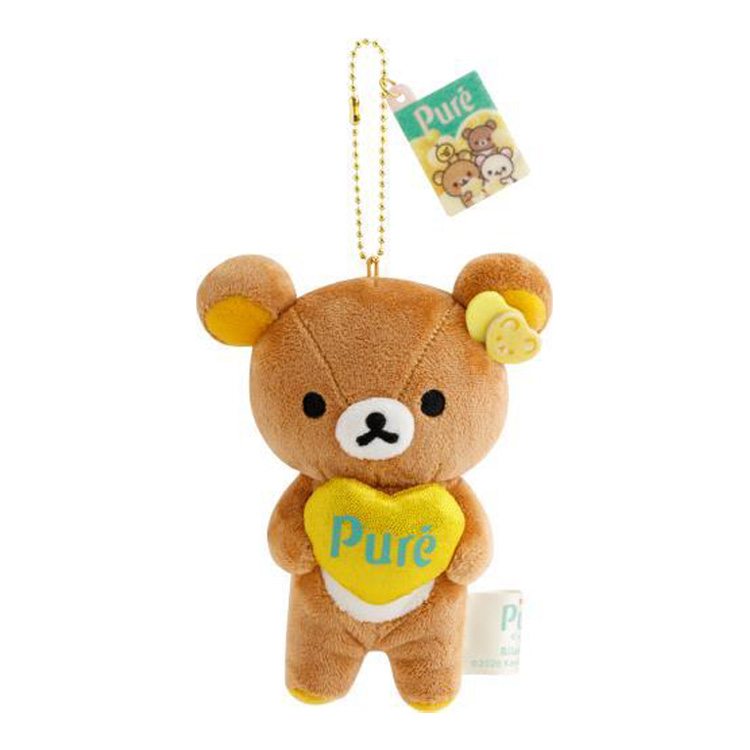 【limit 1】Rilakkuma｜Pure Gummy Mascot Holder /Plush Keychain｜9 x 8 x 13 cmapprox.