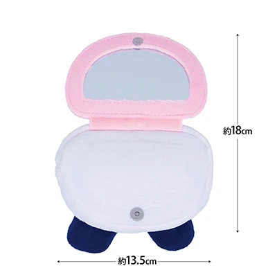 Tamagotchi｜Boa-fleece Pouch/Mirror｜约W375 x H415mm