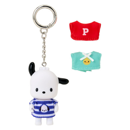 Sanrio｜Pochacco Outfit Change Dress-up Keychain/Keyring｜4×3×6.5cm approx.