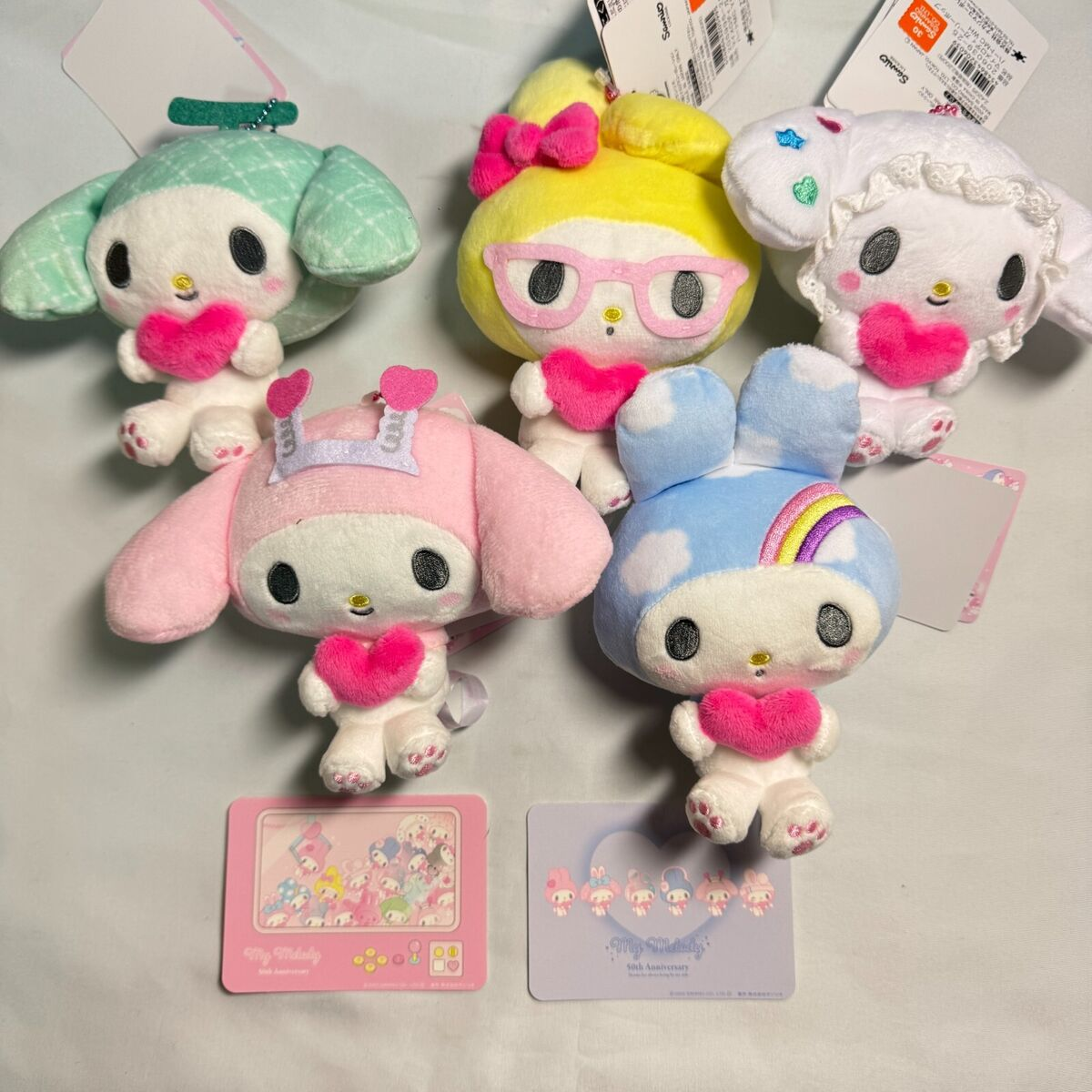 Sanrio｜My Melody 50th Anniversary Mascot Holder /Plush Keychain｜10×6.5×15cm approx.