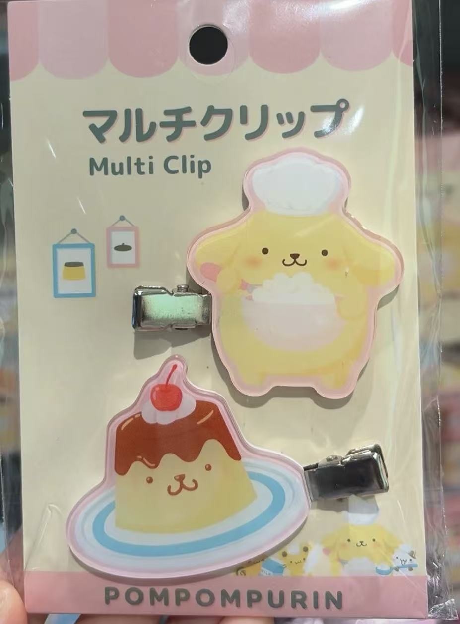 Sanrio｜Pompompurin 30th Anniversary POP UP Sweets Party Hair clip Set