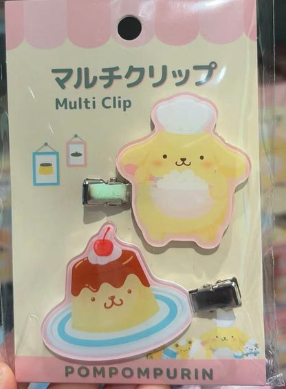 Sanrio｜Pompompurin 30th Anniversary POP UP Sweets Party Hair clip Set