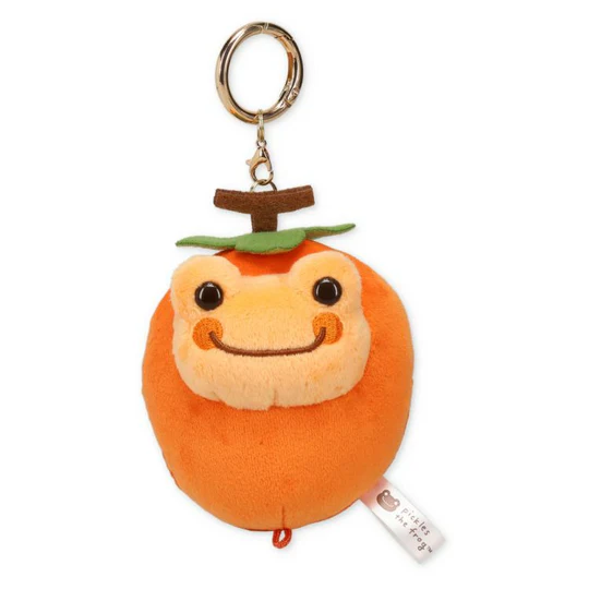 Pickles Frog｜Persimmon Oyster Mascot Holder /Plush Keychain｜H11×W7.5×D6.5cm  approx.