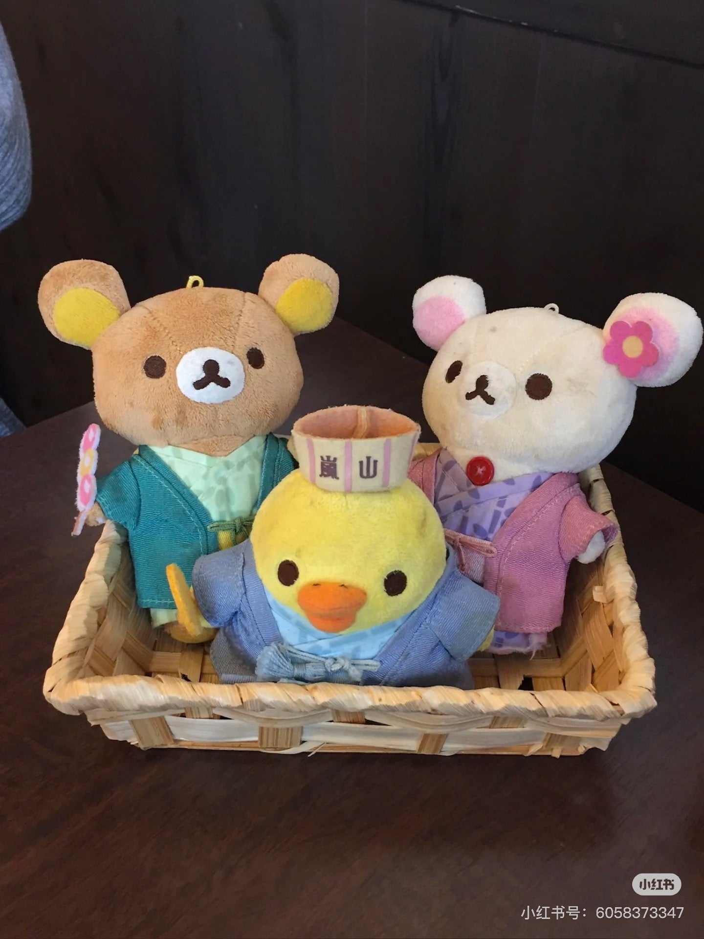 Rilakkuma轻松熊｜地域限定京都岚山浴衣系列可爱角色毛绒玩偶挂件/包挂