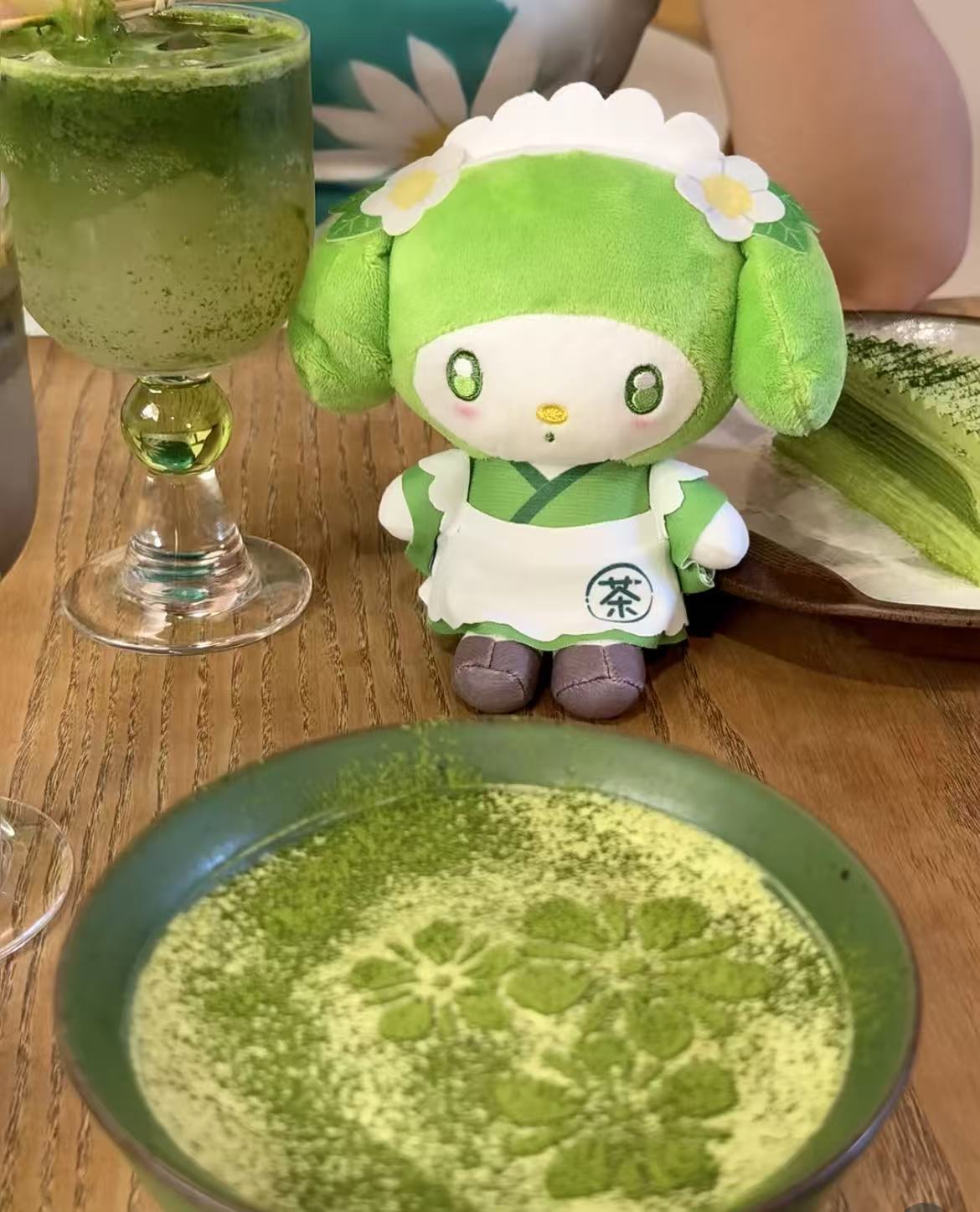 Sanrio｜Matcha Mascot Pouch Plush Keychain｜5.0 x 10.0 x 14.0cm approx.