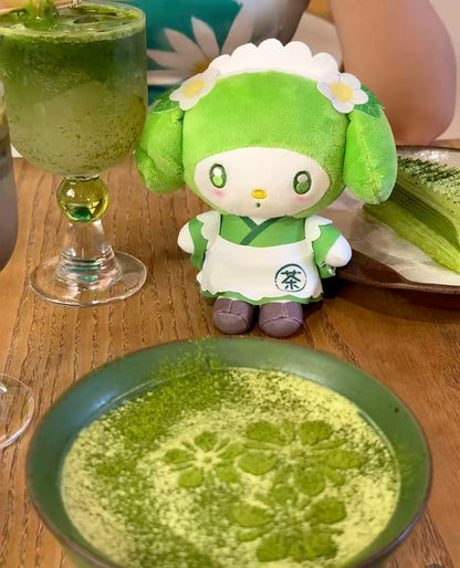 Sanrio｜Matcha Mascot Pouch Plush Keychain｜5.0 x 10.0 x 14.0cm approx.