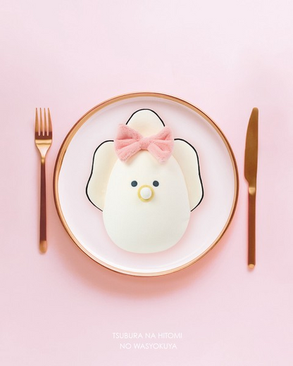 和食屋｜Baby Oyster Plush stuffed toy doll 蝴蝶结可爱牡蛎生蚝宝宝公仔/玩偶/超好捏｜约W25 x H33 x D14cm