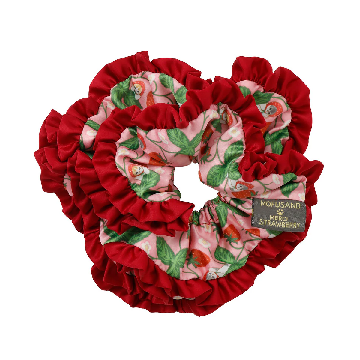 Mofusand｜Merci Strawberry Hair Scrunchie｜19×19×6cm approx.