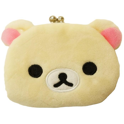 Rilakkuma｜Character Face Gamaguchi Mascot Coin Case｜W102 x H90 x D20 (mm) approx.