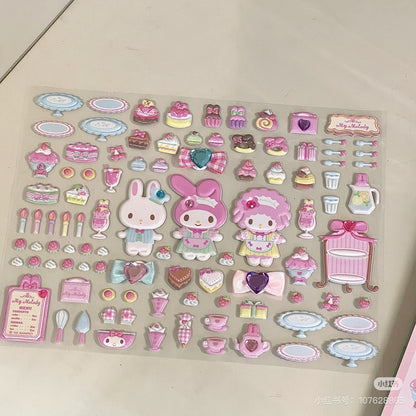 Sanrio｜Playing Sticker Set - Cafe Restaurant｜21×1×23.5cm approx.