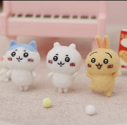 Chiikawa｜Hamanaka × Chiikawa Aclaine Needle Felting Kit｜Height 6.5cm approx.