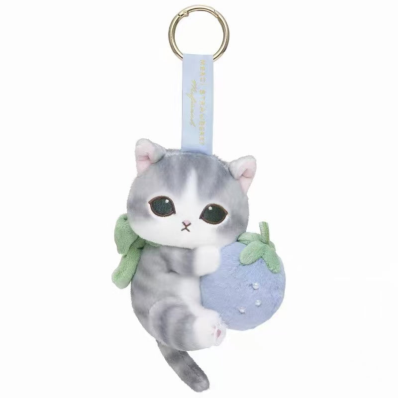 Mofusand｜Merci Strawberry Fruit Cat Mascot Holder /Plush Keychain｜170×130×90mm approx.
