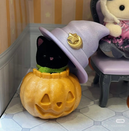 SylvanianFamilies森贝儿家族｜Halloween feestset万圣节排队系列波斯猫女巫套组/玩具/过家家5764