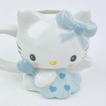 Sanrio｜Sun Art Sanrio Die-Cut Mug Angel Hello Kitty｜11.0 x 11.1 x 11.3cm approx.