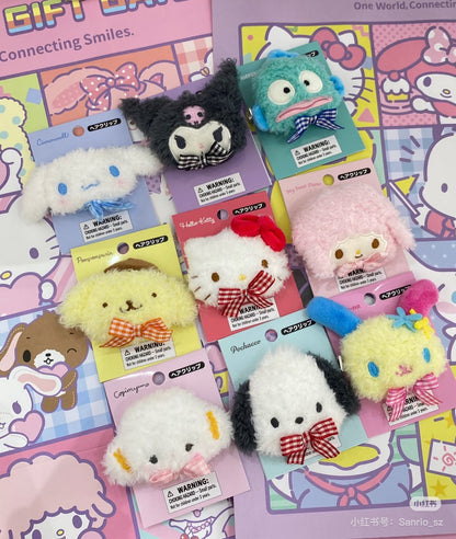 Sanrio｜Face-shaped Hair Clip｜8.7×2.5×6.5cm approx.✔️
