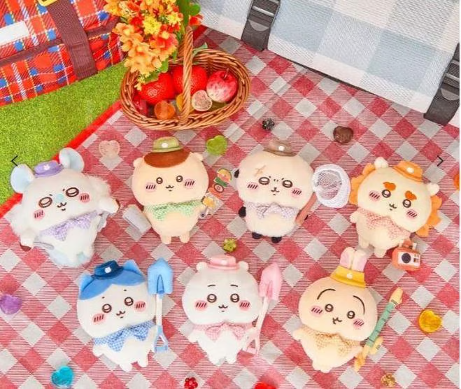 chiikawa｜picnic Mascot Holder /Plush Keychain