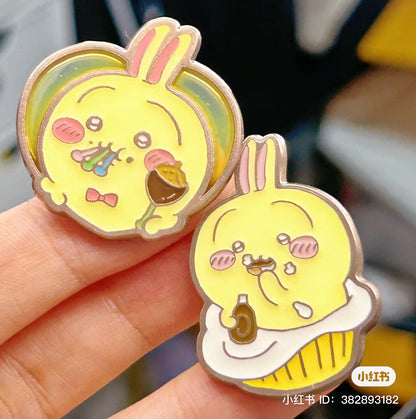 Chiikawa 吉伊卡哇｜可爱金边金属徽章盲盒/全12种｜1枚入