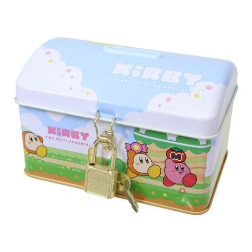 Kirby｜Kirby &amp; Waddle Dee Can Piggy Bank with Lock Case｜119×76×79mm approx.