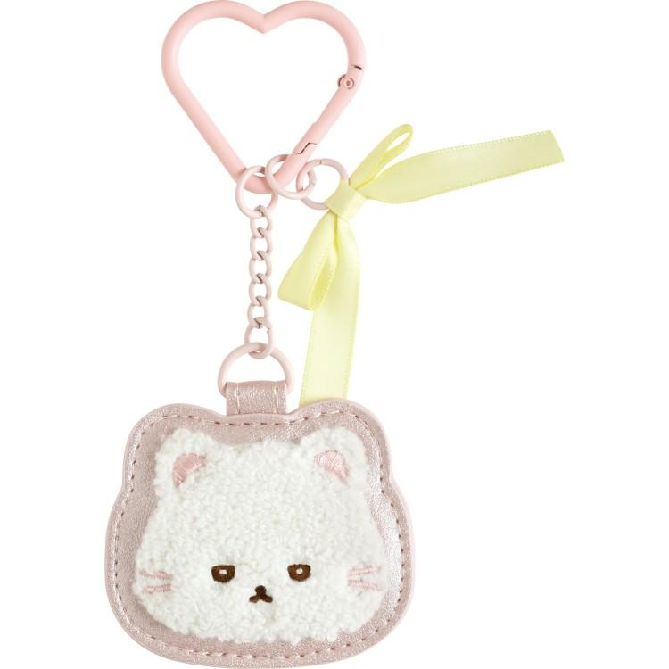 Sanx｜Ishiyowachan Love My Favorite Idol  Embroidered Patch Mascot &amp; Mirror Bag Charm Keychain｜ 55×70mm approx.