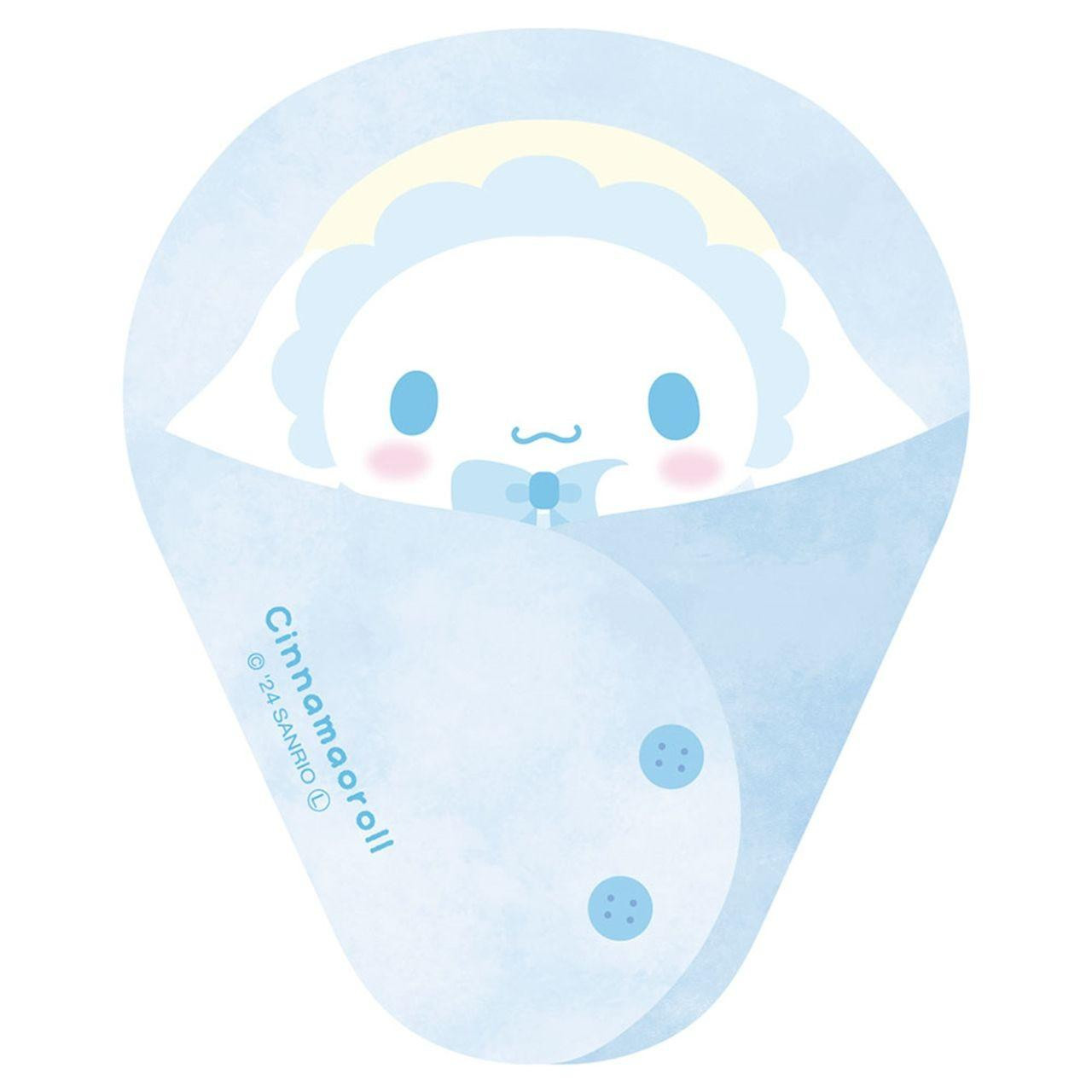 Sanrio｜Baby Swaddles Okurumi Die-cut Memo｜140×140mm approx.