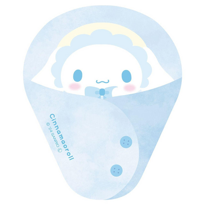 Sanrio｜Baby Swaddles Okurumi Die-cut Memo｜140×140mm approx.