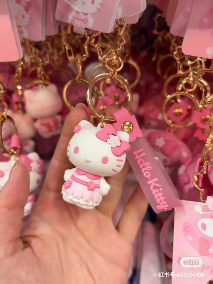 Sanrio｜Sakura 2025 3D Keychain｜4×3.2×5.2cm approx.