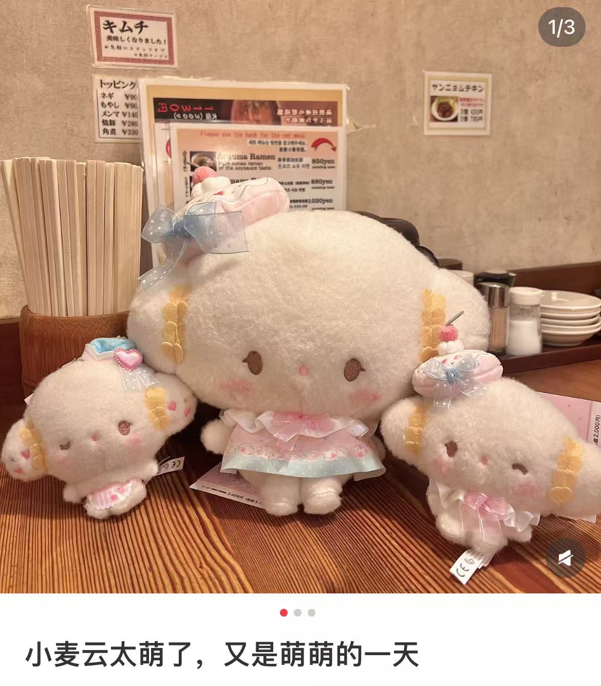 【limit 1】Sanrio｜Cogimyun Sweets Party 10th Anniversary Mascot Holder /Plush Keychain