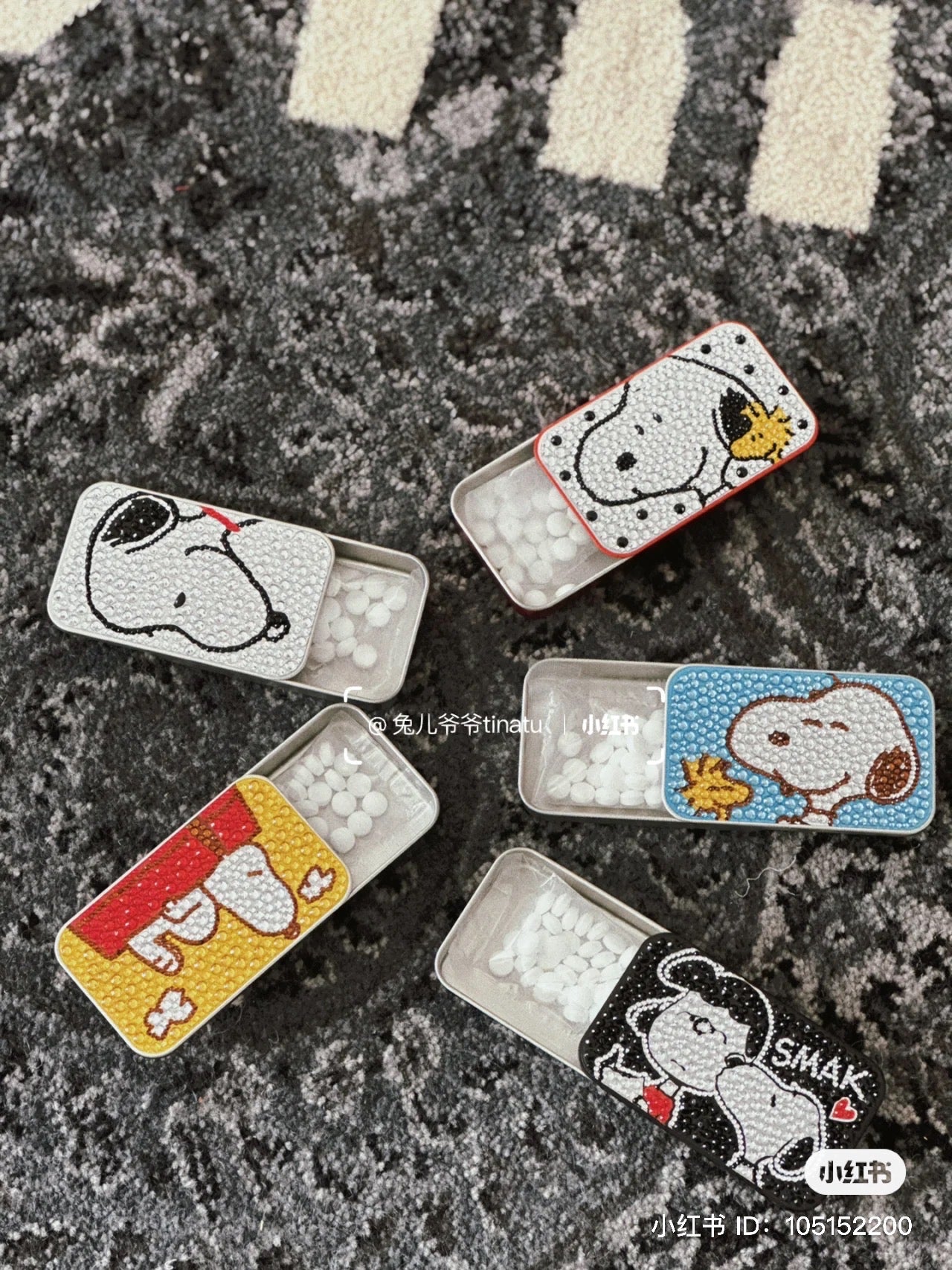Snoopy｜钻石铁盒限定糖/小物收纳盒｜1盒【24.01】