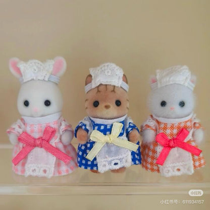 SylvanianFamilies｜FOREST KITCHEN BABY STRIPED CAT WAITRESS