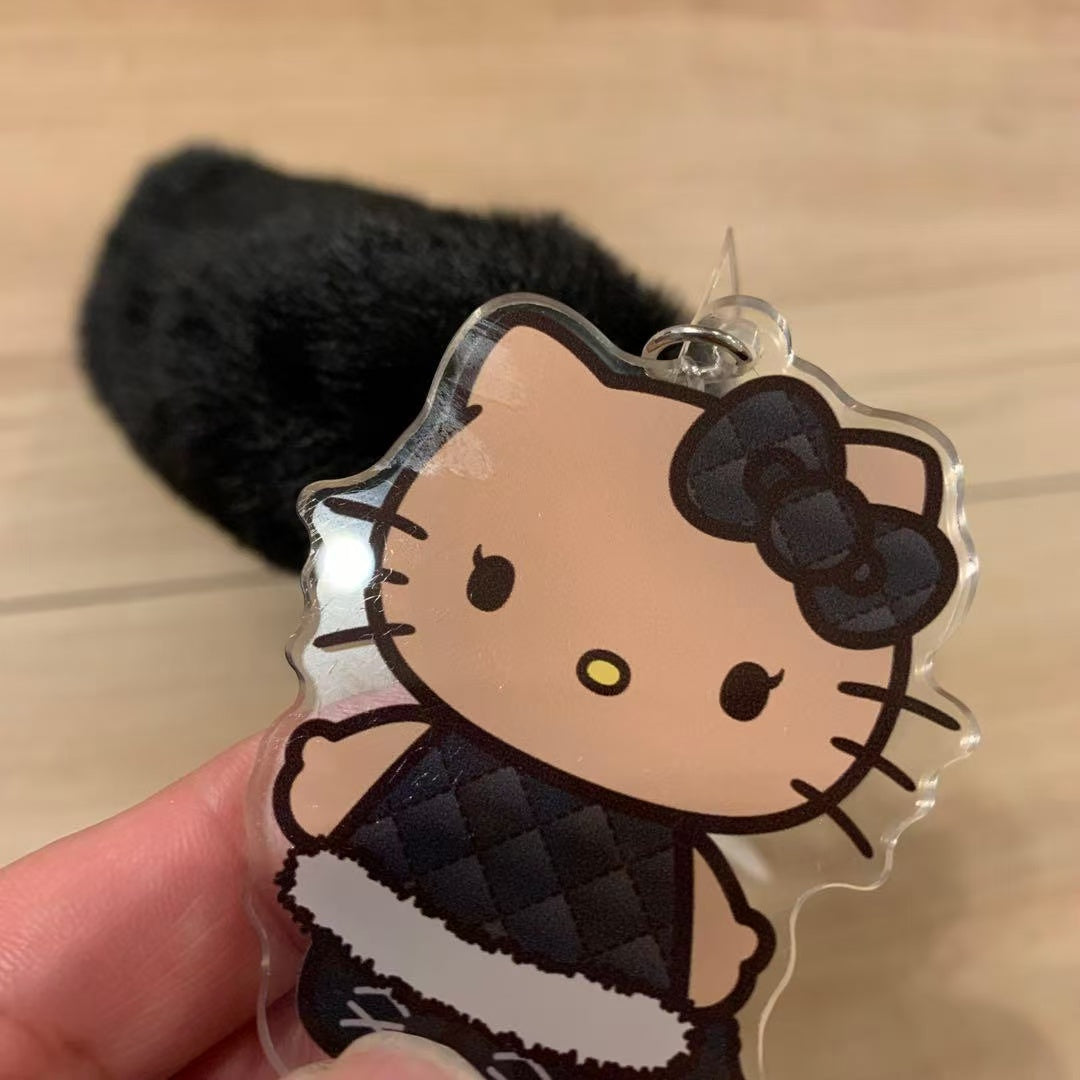 Hello Kitty｜Gogo Gal Collection Dangling Tail Mascot Holder /Plush Keychain