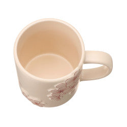Starbucks日本星巴克｜樱花限定奶杏色浮雕樱花马克杯｜355ml