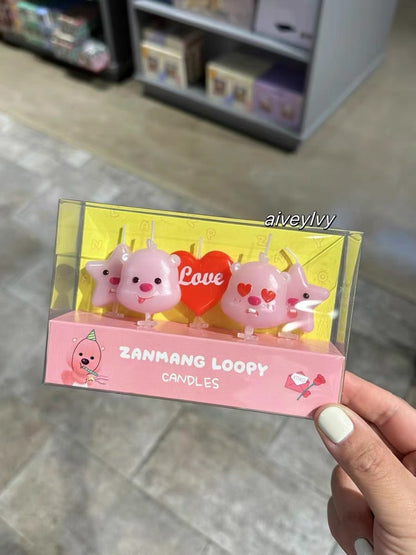 Loopy小海狸｜大脸露比表情包生日蜡烛