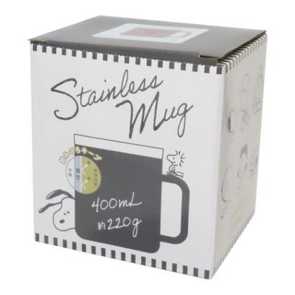 Snoopy史努比｜Peanuts可爱图案翻盖不锈钢保温保冷马克杯/咖啡杯｜400ml