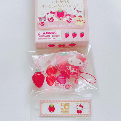 Sanrio｜Ichigo Shimbun 50th Anniversary Characters Secret Strap mystery bag/blind box/All 8 types｜1pcs