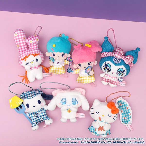 【limit 1】Sanrio三丽鸥｜Mascot Keychain插画家联名毛绒玩偶挂件/包挂｜约15 x 13 cm