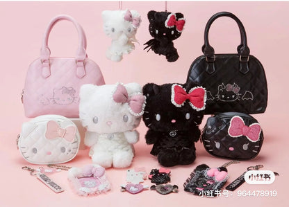 Hello kitty凯蒂猫｜Sanrio Hello Kitty Plush  / Angel and Little Devil天使恶魔玩偶｜约 25.7 x 18.2 x 11.7cm