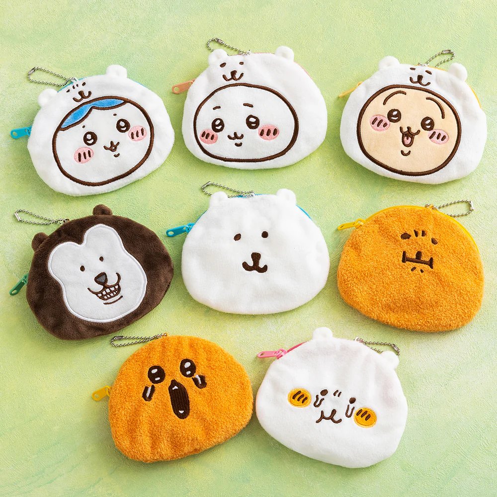 Nagano嘲讽熊｜Market Trading Ooka Pouch (Maihinaka Yoshi) (8 types in total) Blind Box可爱角色头像迷你零钱包挂件盲盒/全8种｜1枚入