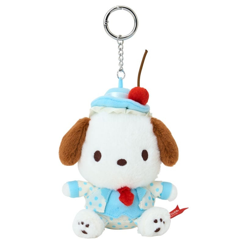 Sanrio｜Sweet Cakes Sky Blue Cherry Collection Mascot Holder /Plush Keychain｜11×8×16cm approx.