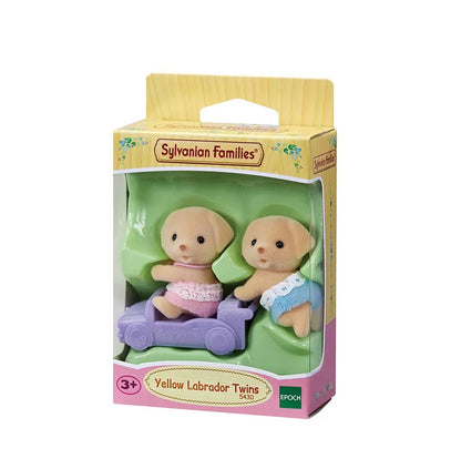 SylvanianFamilies森贝儿家族｜Yellow Labrador Twins拉布拉多双胞胎宝宝推车套组/玩具/过家家