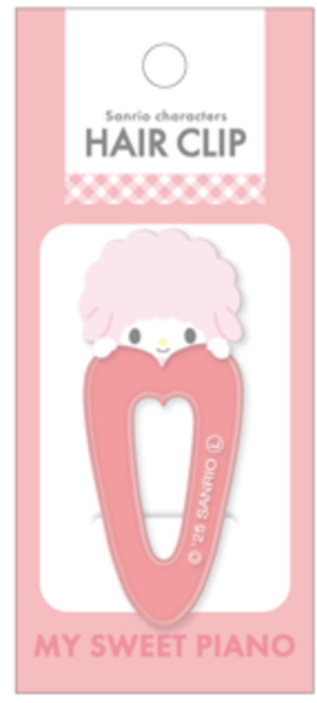 Sanrio｜Heart Acrylic Hair Clip｜35×70×15mm approx.