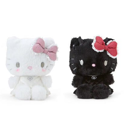 Hello kitty凯蒂猫｜Sanrio Hello Kitty Plush  / Angel and Little Devil天使恶魔玩偶｜约 25.7 x 18.2 x 11.7cm