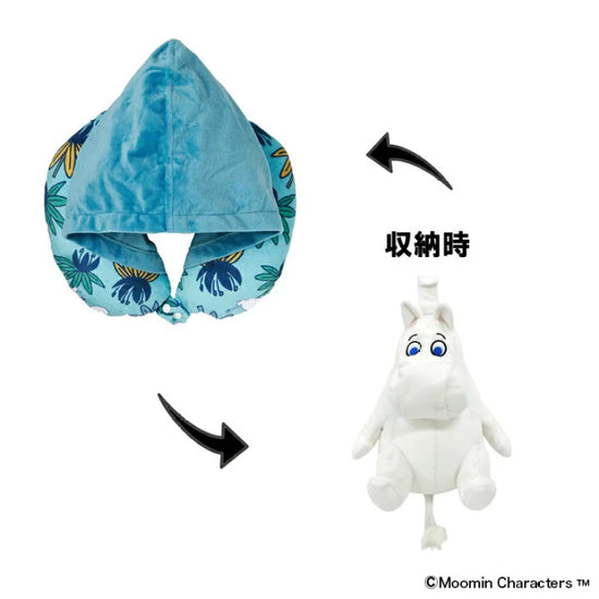 Moomin｜两用公仔帽枕/超柔软又能撑的枕芯设计｜约H35×W33cm