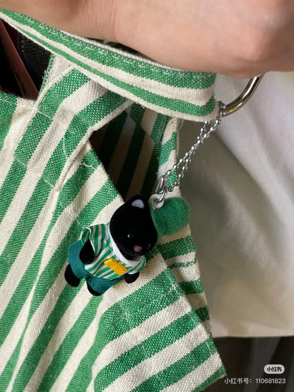 【limit 1】SylvanianFamilies｜Calico Critters Charcoal Cat Baby Keychain