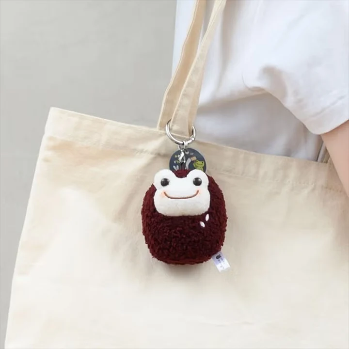 Pickles the Frog｜Tsukimi Mascot Holder /Plush Keychain