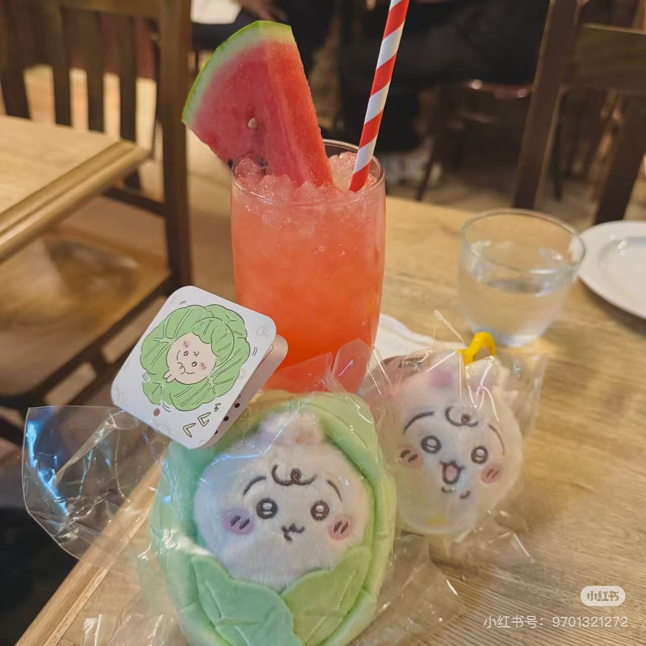 【limit 1】chiikawa｜Chiikawa Baby Wrapped in Cabbage Mascot Holder /Plush Keychain｜155×155×70mm approx.